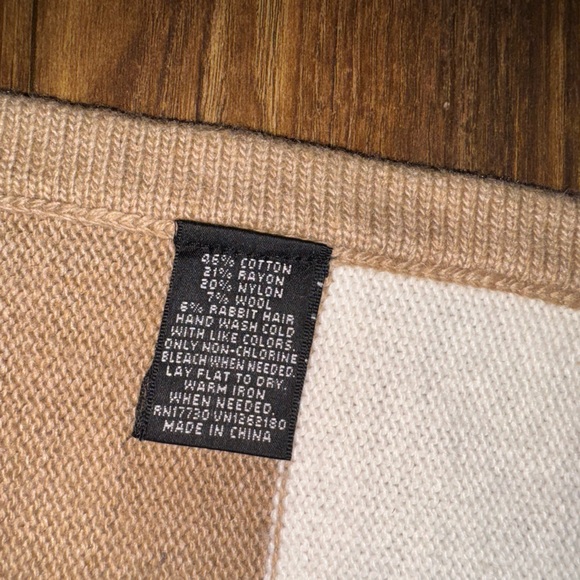 MOSSIMO Brown Cream Striped Cardigan Sweater size XL - Picture 12 of 12